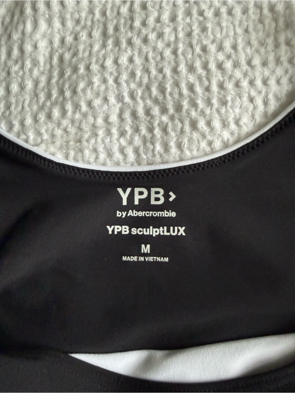 YPB by Abercrombie & Fitch Black Mini Dress with White Trim - Picture 3 of 3
